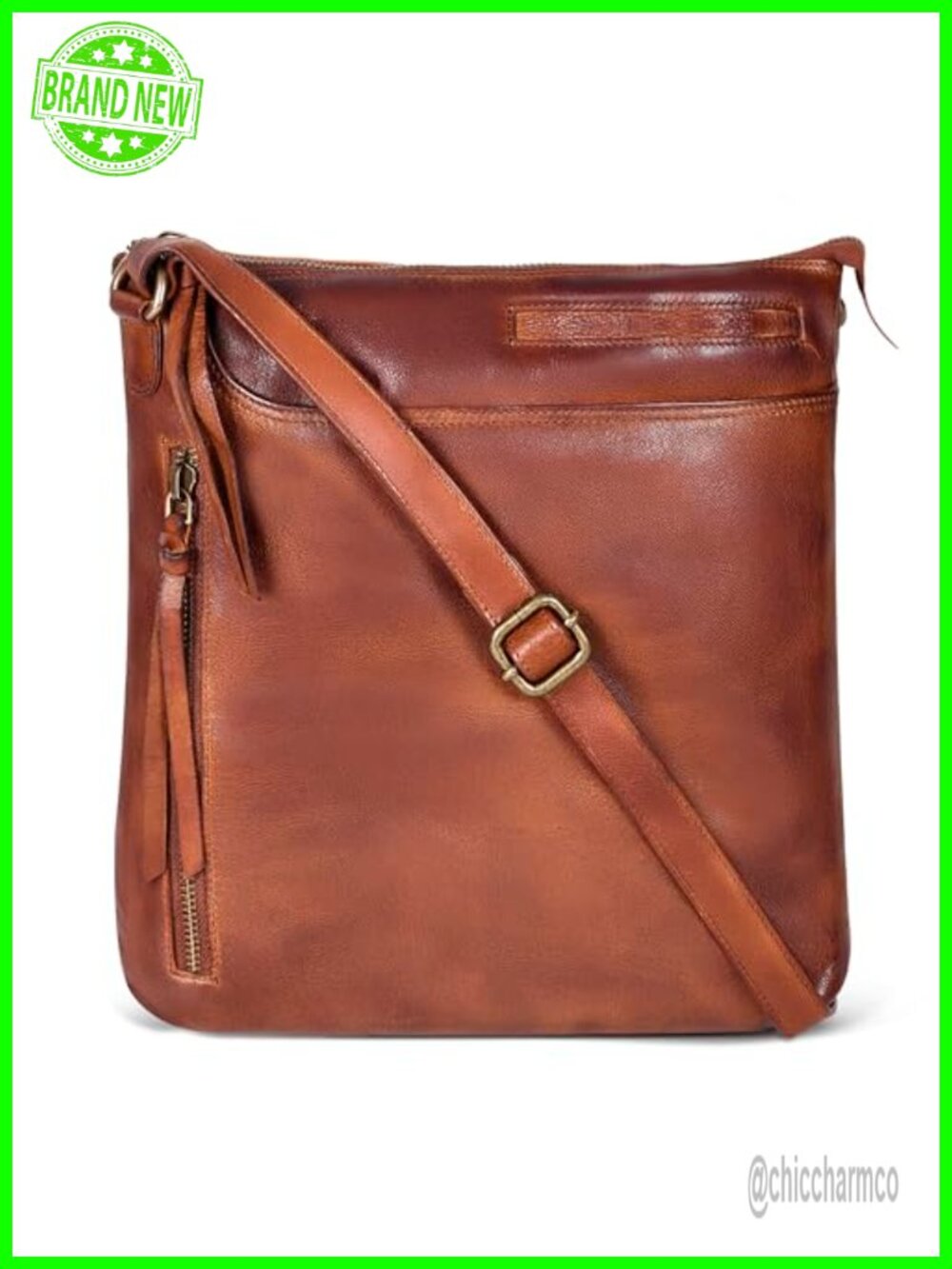 Genuine Leather Crossbody Bag Women Medium Crossbody Handbag Purse